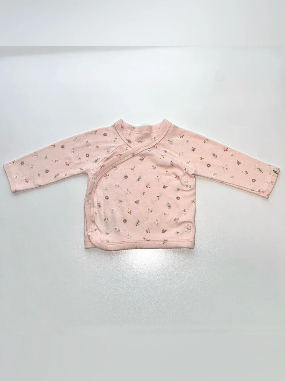 Easy-Peasy Organic Cotton 3-Piece Set Floral Printed Pink Baby Girl’s 3 Months